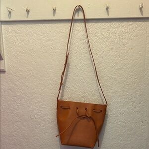 Mansur Gavriel Brown Leather Crossbody Bag